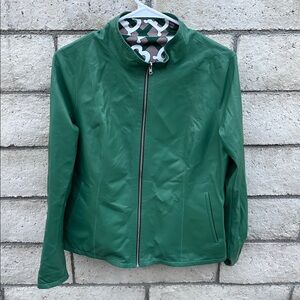 Kircilar reversible green Turkish leather jacket